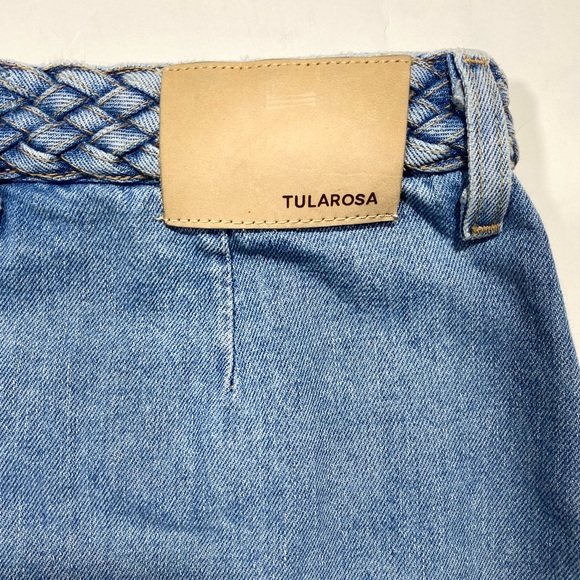Tularosa Revolve 100% Cotton Woven Madelyn Mini Skirt In Fuji Size 29 - Picture 10 of 16